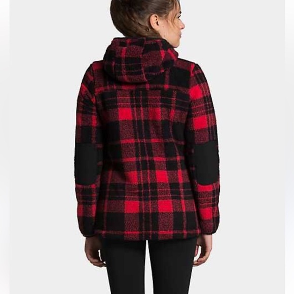 The North Face Small Plaid Crescent Hooded Zip Pullover Jacket - Picture 3 of 8